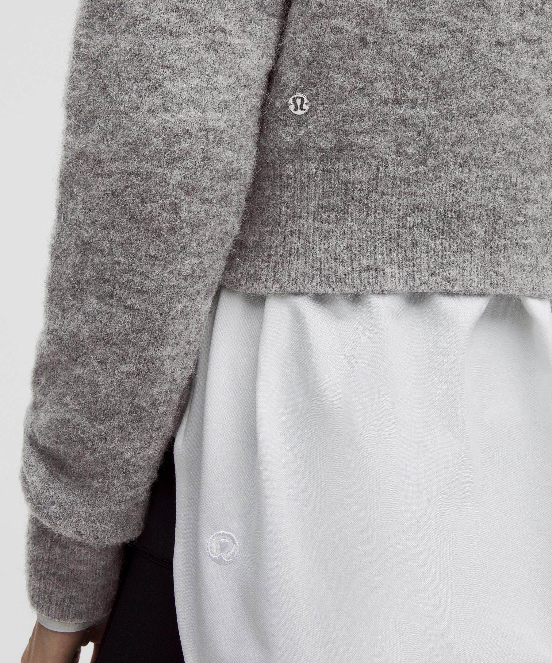 Alpaca Wool-Blend Cropped Sweater Product Image