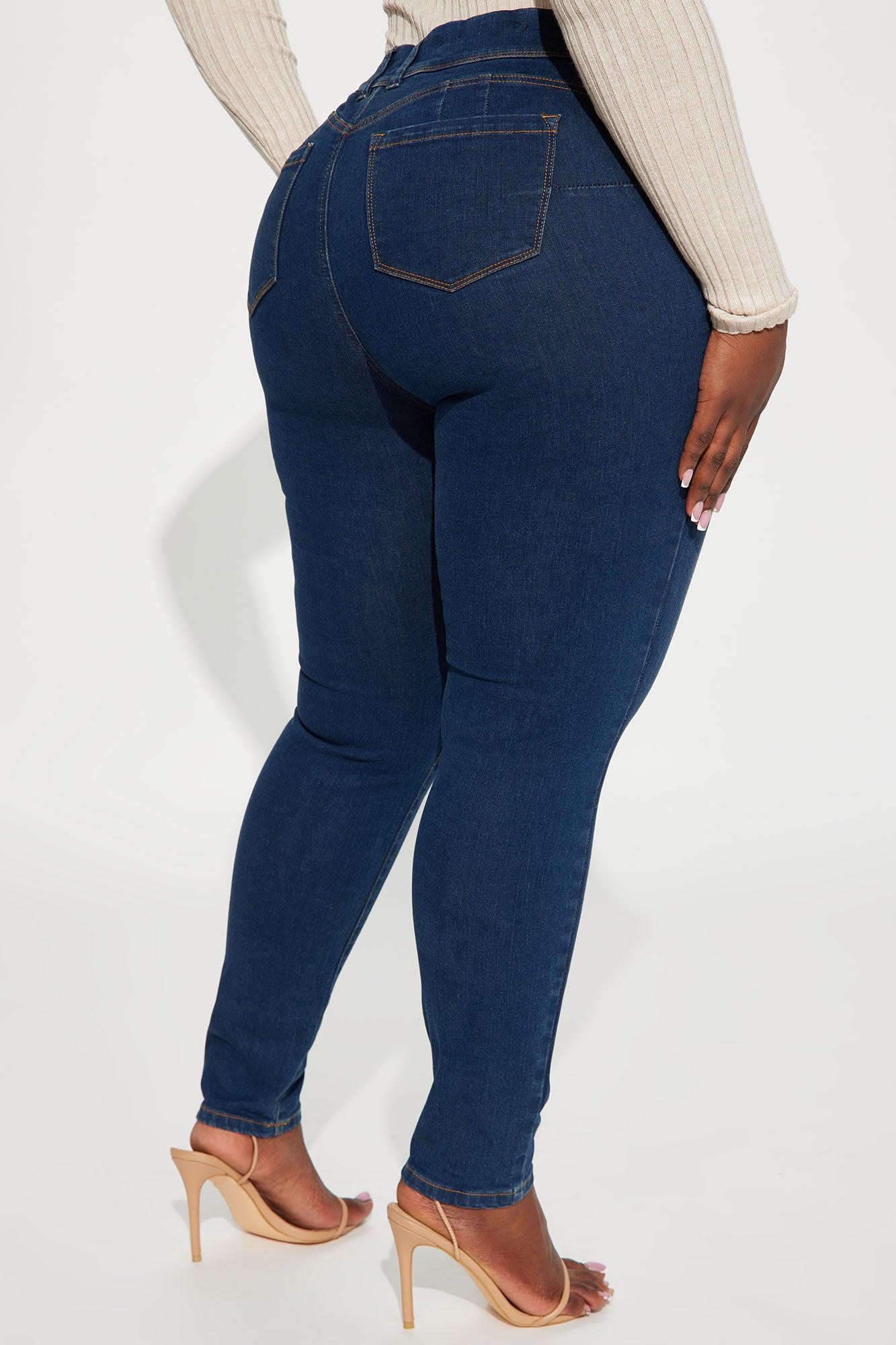 I'm A Star Booty Lifting Stretch Skinny Jeans - Dark Wash Product Image