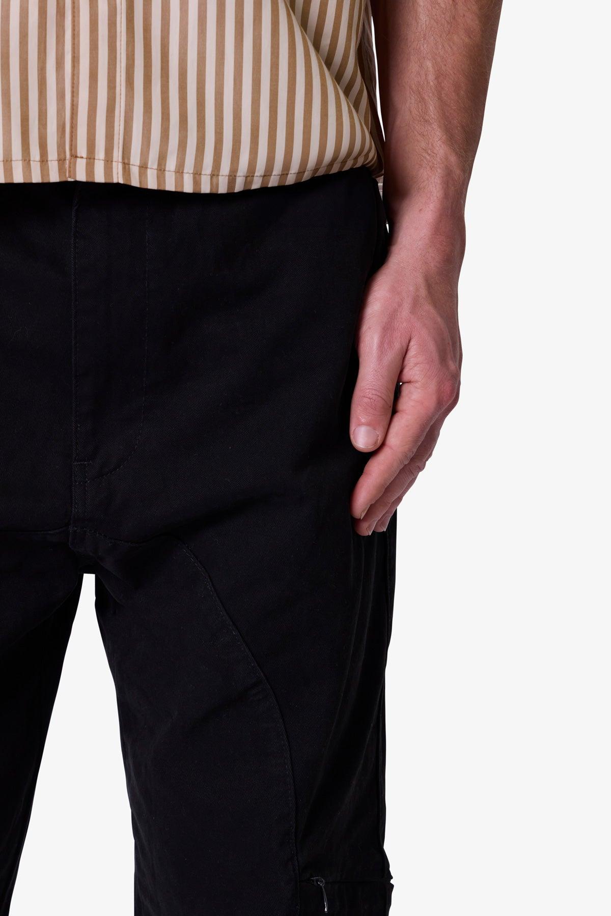 Secret Zipper Cargo Pants - Black Product Image