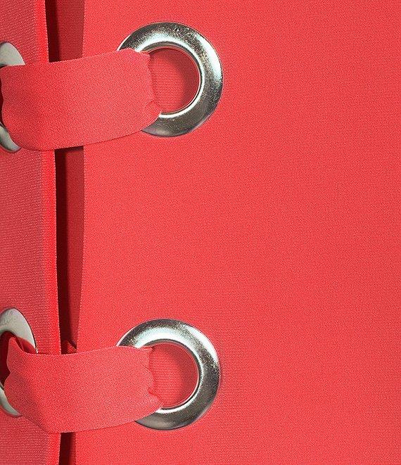 Eva Varro Boat Neck Cap Sleeve Grommet Tunic Product Image