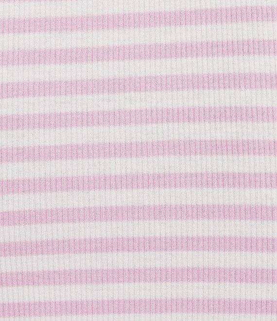 A Loves A Stripe Ribbed Knit Scoop Neck Sleeveless Tank Product Image