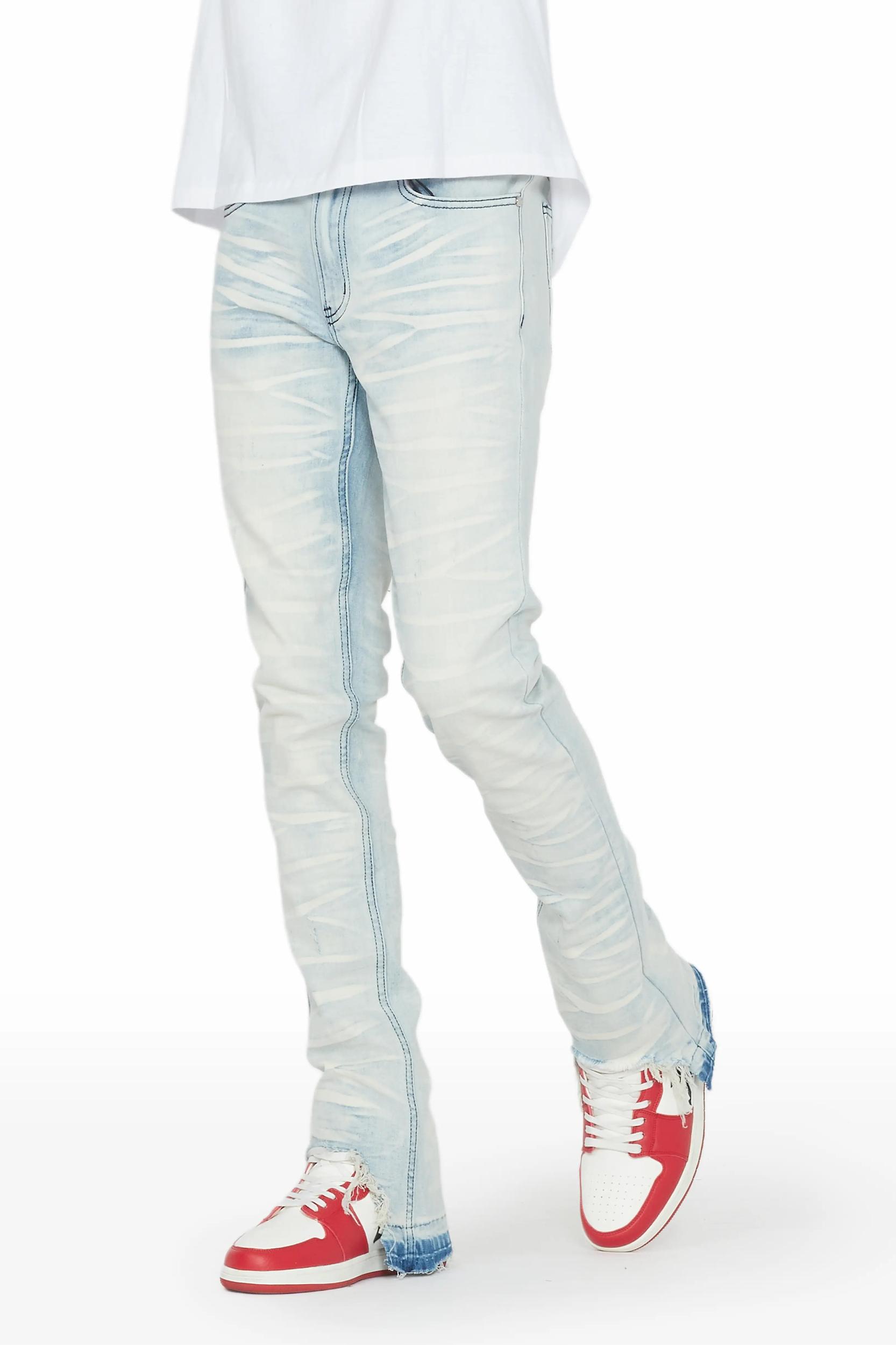 Lakyn Light Wash Stacked Flare Jean Male Product Image