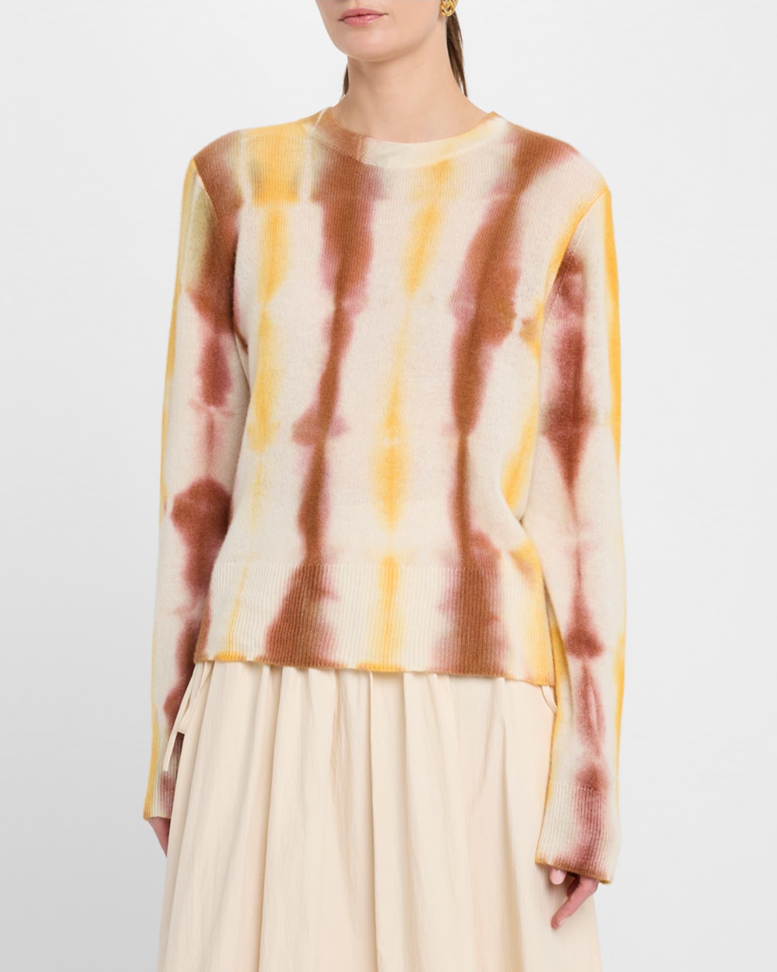 Tie-Dye Crewneck Cashmere Sweater Product Image