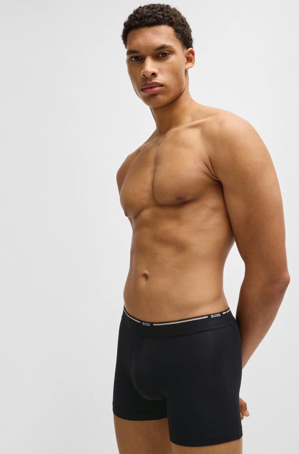 Three-pack of boxer briefs in a bamboo blend Product Image