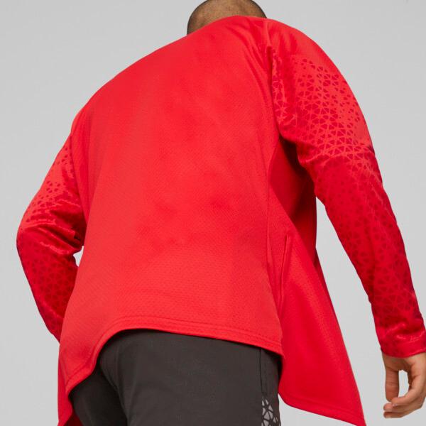 PUMA AC Milan Men's Soccer Training Jacket in For All Time Red/Feather Grey Product Image