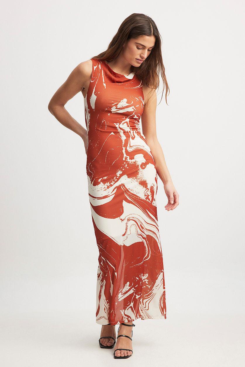 Sleeveless Mesh Maxi Dress Product Image