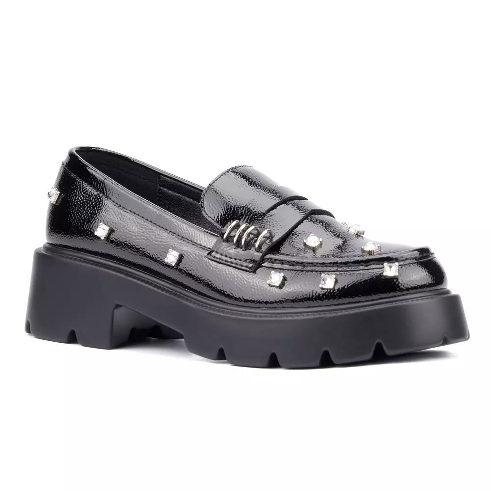 Olivia Miller Luscious Women's Rhinestone Loafers,  Product Image