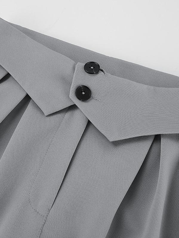 High Rise Pleated Tailored Pants Product Image