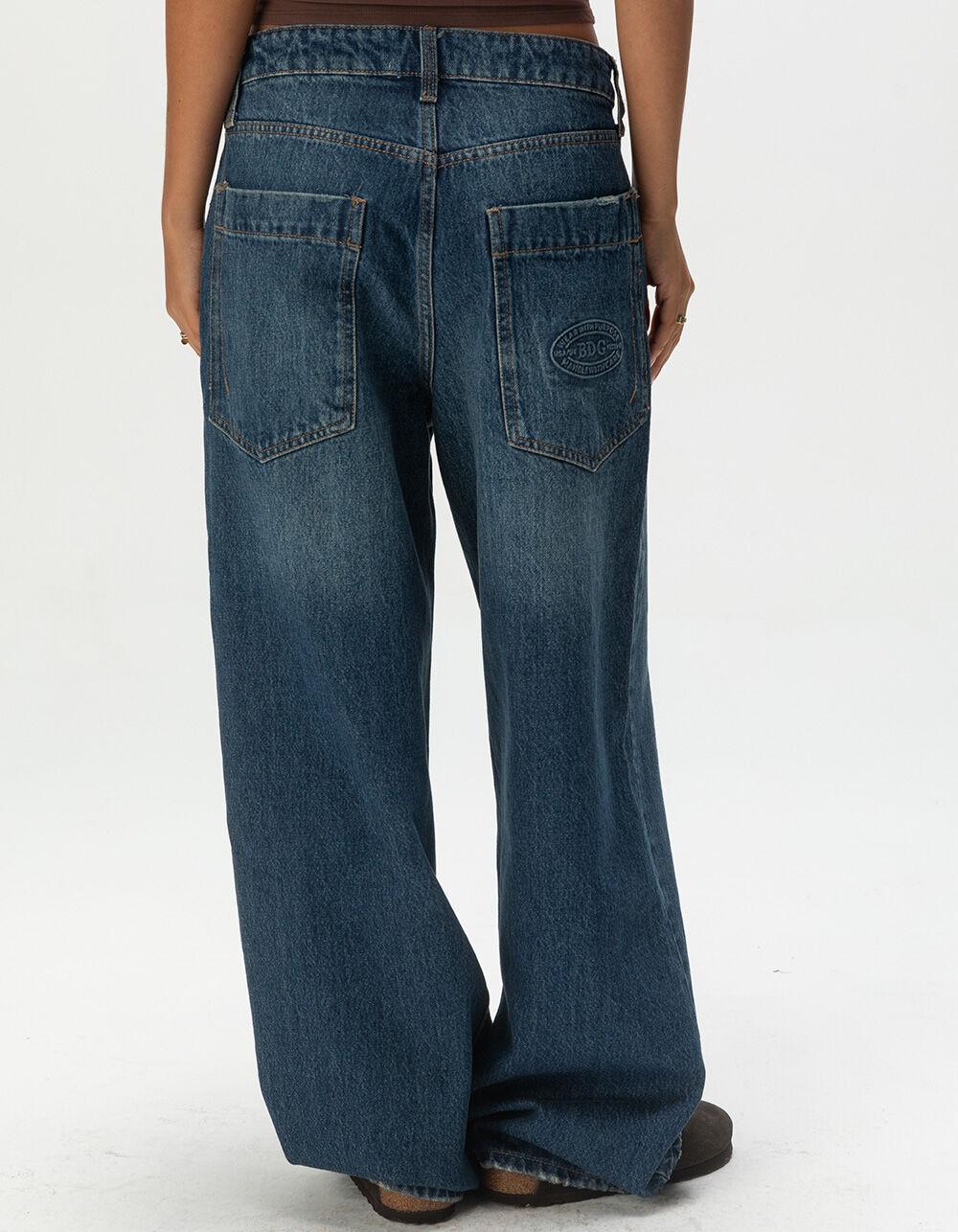 BDG Urban Outfitters Jaya Low Rise Ultra Loose Womens Jeans - DARK INDIGO Product Image