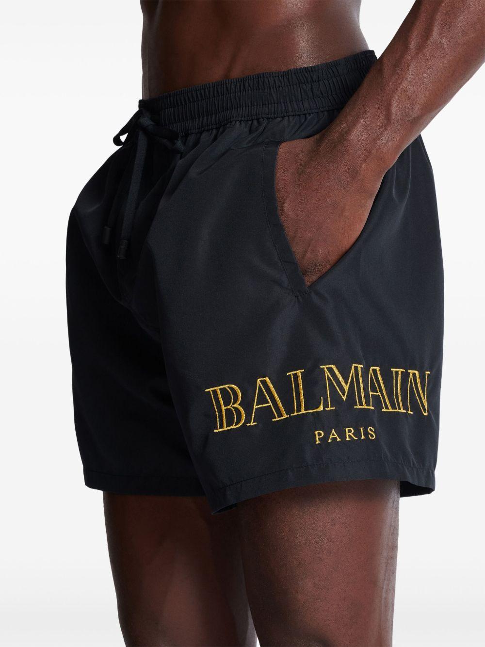 logo-embroidered swim shorts Product Image