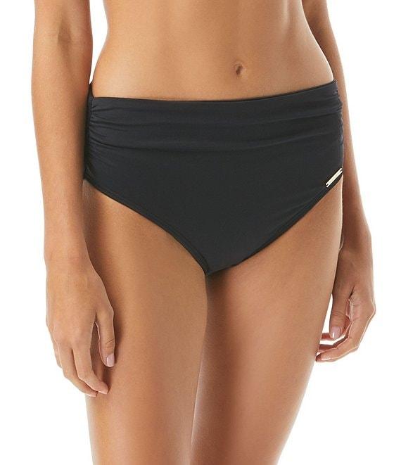 Vince Camuto Sanremo Solids Convertible High Waisted Bikini Swim Bottom Product Image