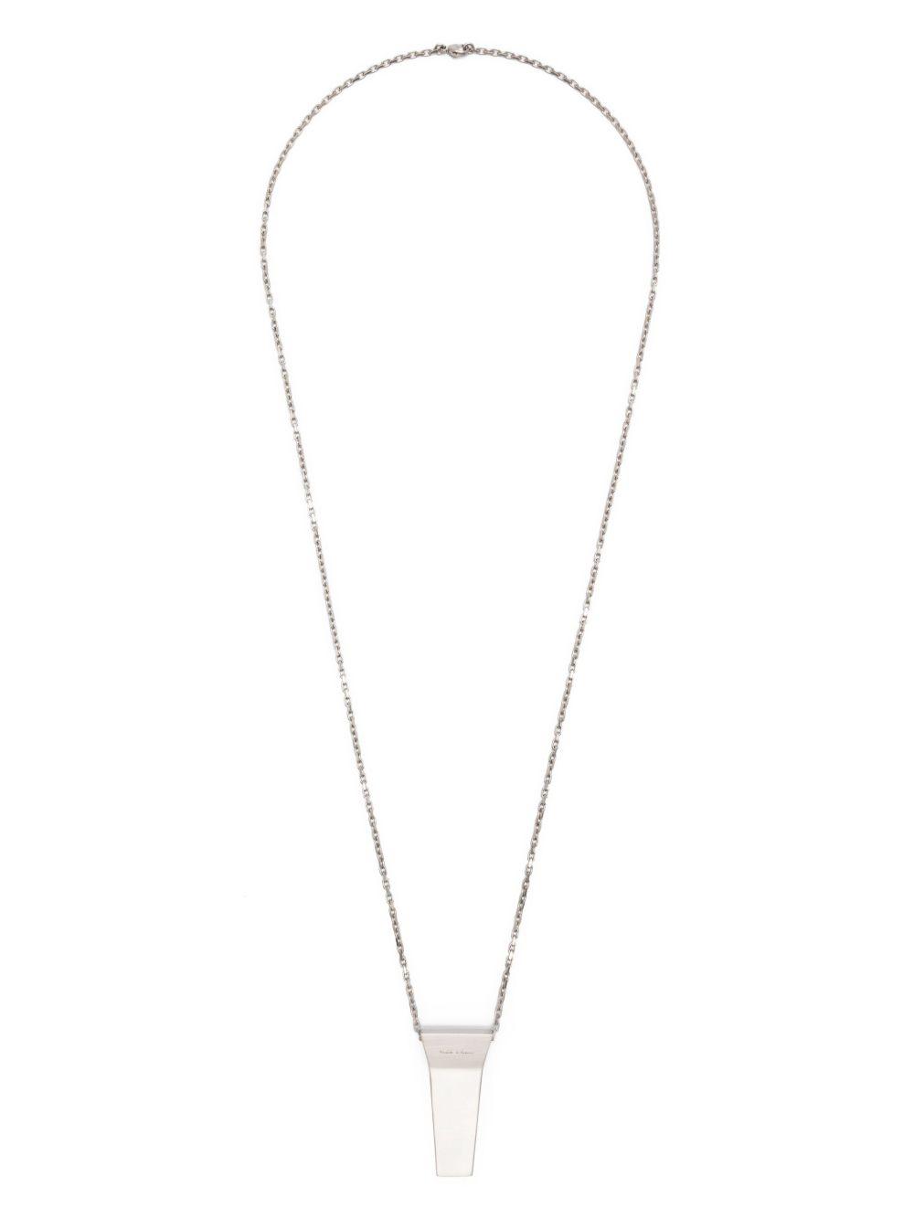 logo-engraved chain necklace Product Image