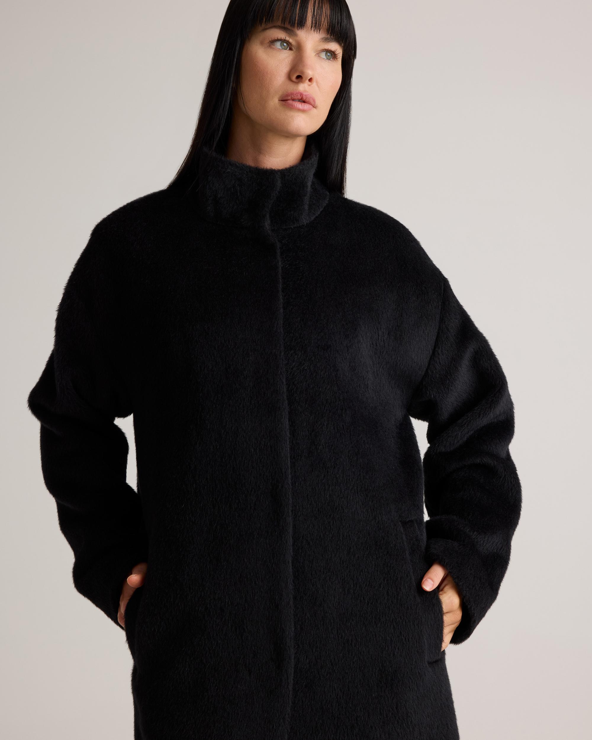 Quince | Women's Alpaca-Wool Stand Collar Coat Product Image