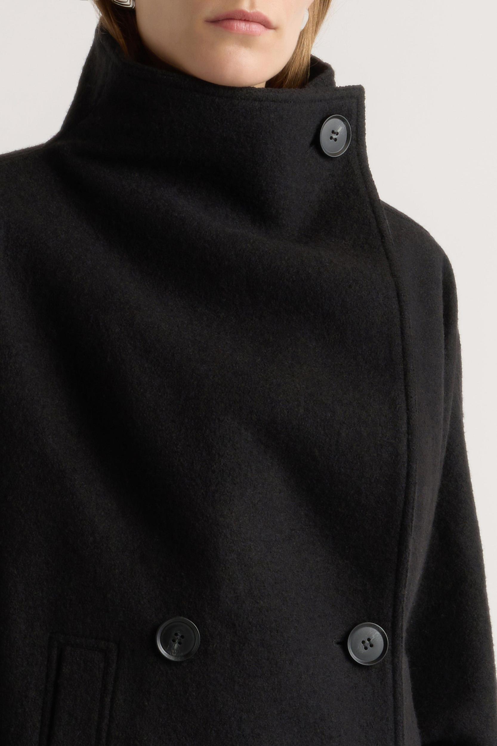 Vashti Wool-Blend Collared Peacoat Product Image