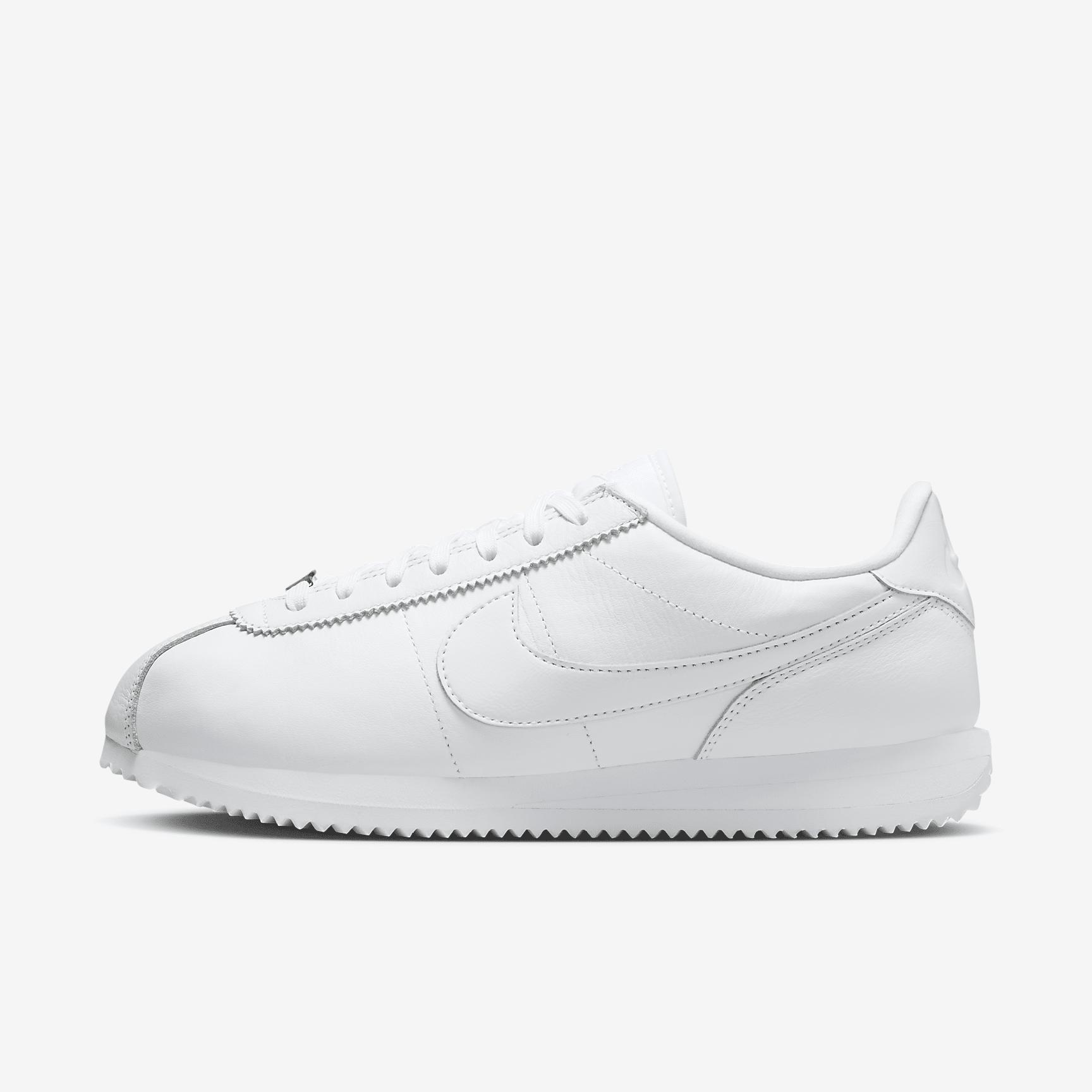 Nike Womens Cortez 23 Premium Leather Casual Shoes in White Product Image