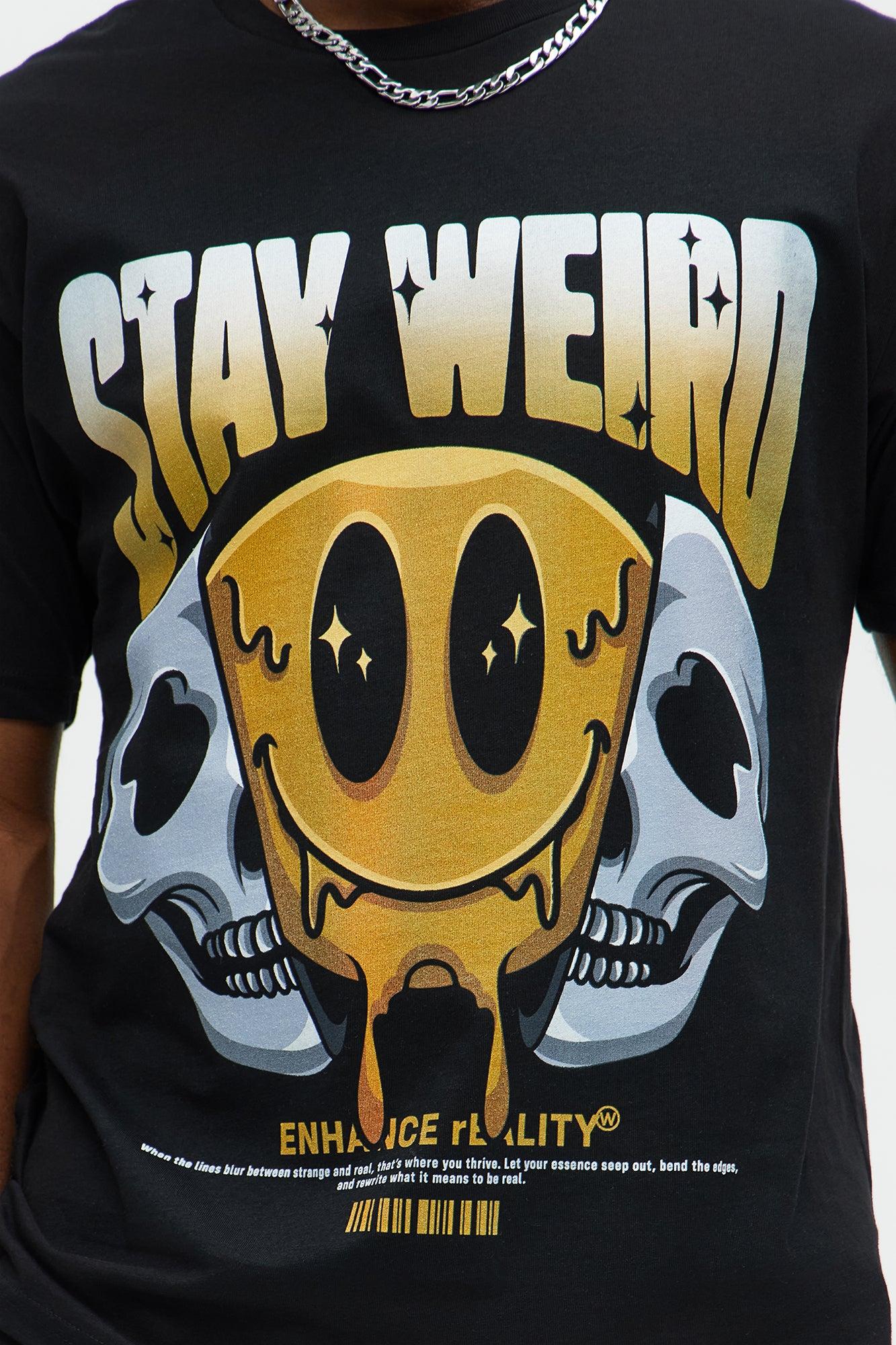 Stay Weird Forever Short Sleeve Tee - Black Product Image