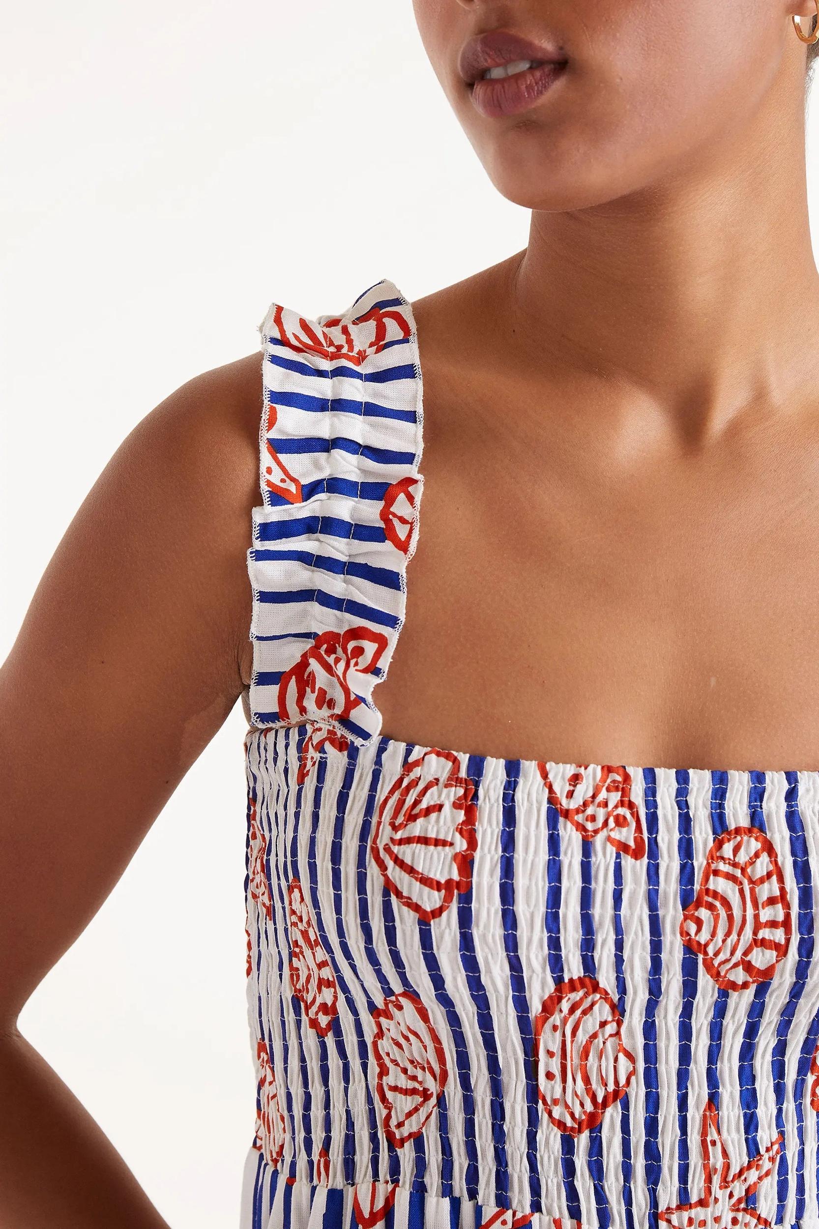 Seashell Print Long Dress Product Image