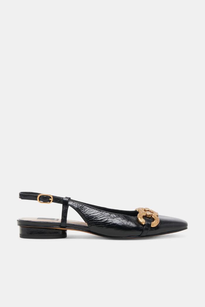 Romano Flats - Midnight Crinkle Patent Product Image