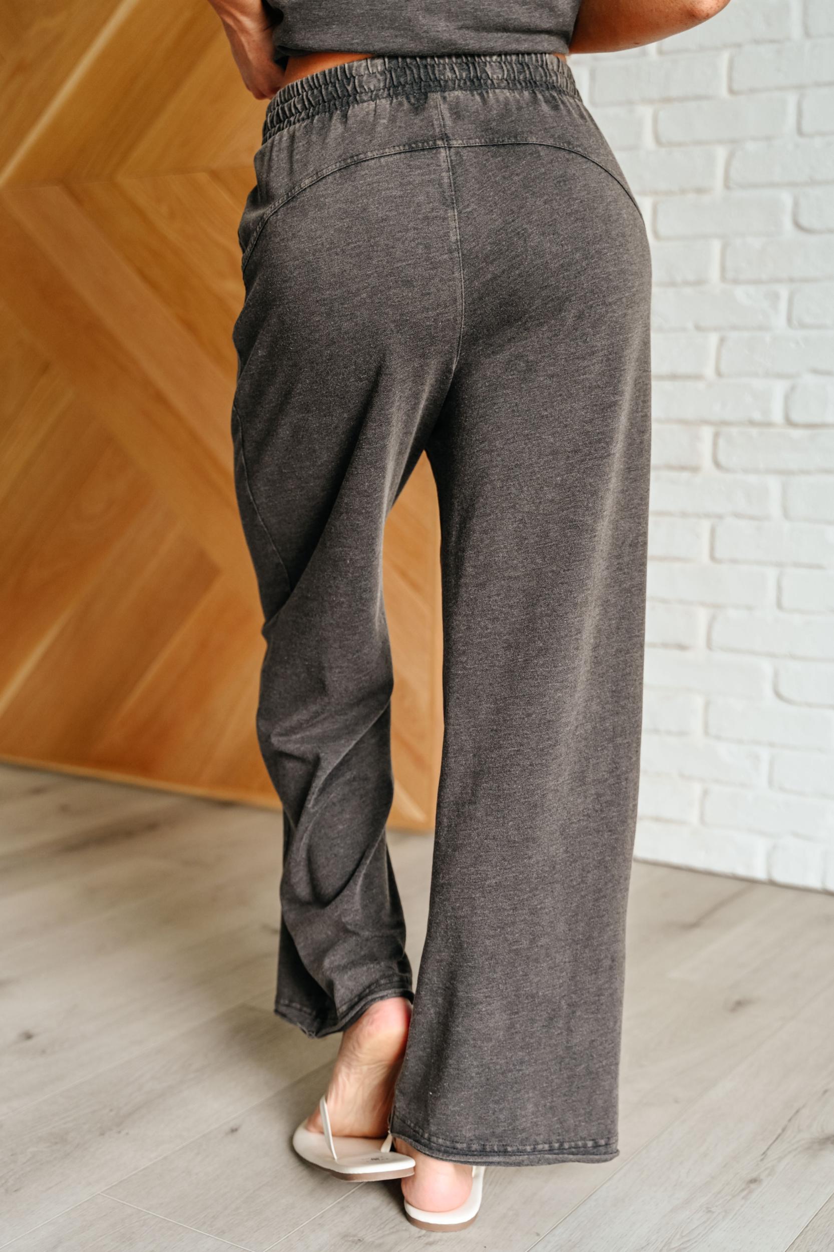 Taking It Easy Tank and Pants Set in Black (Online Exclusive) Product Image