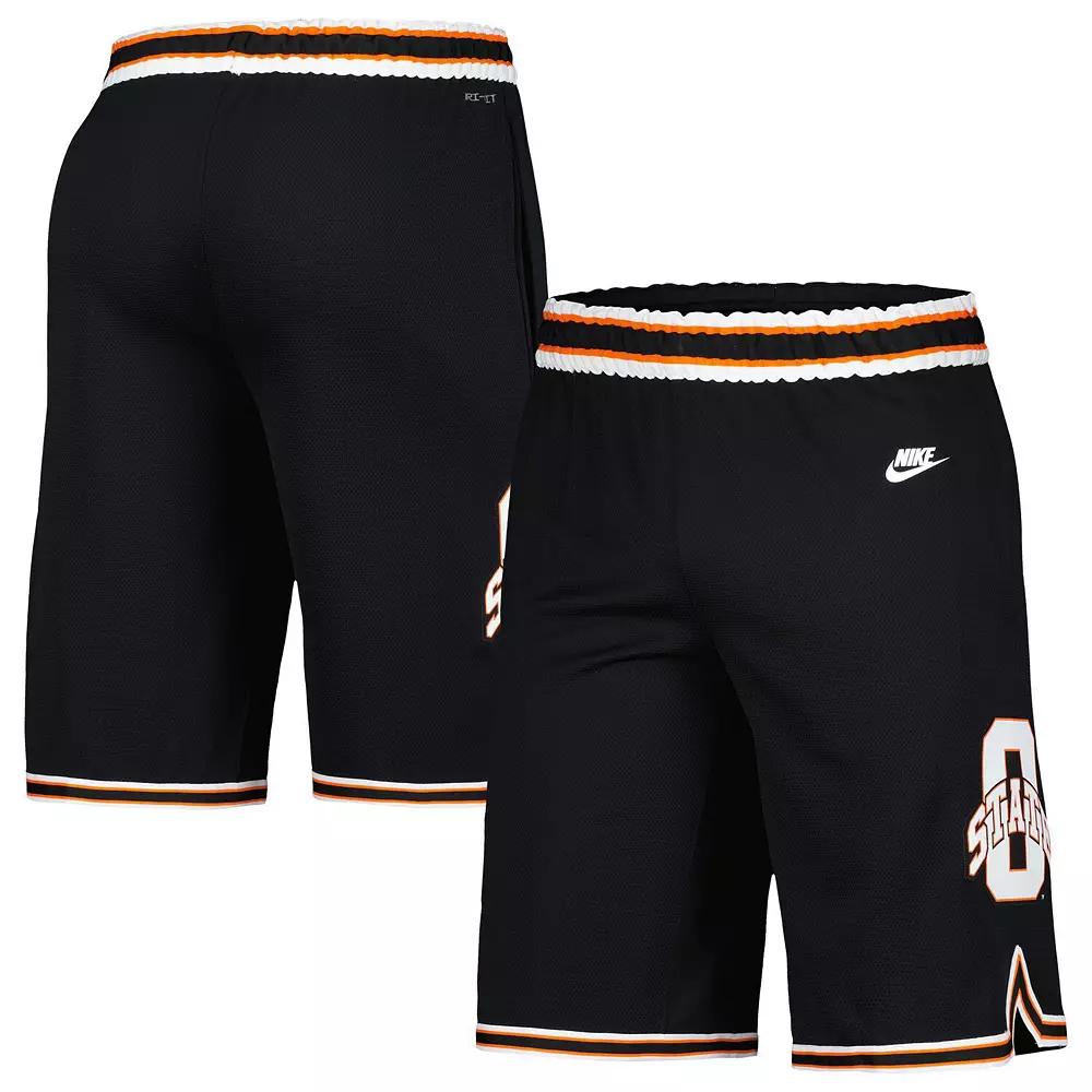 Men's Nike Black Oklahoma State Cowboys Retro Replica Basketball Shorts,  Product Image