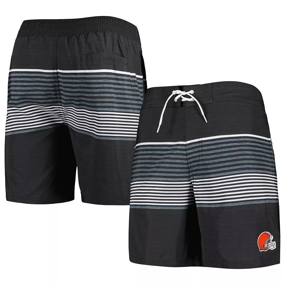 Men's G-III Sports by Carl Banks Black Cleveland Browns Coastline Volley Swim Shorts,  Product Image