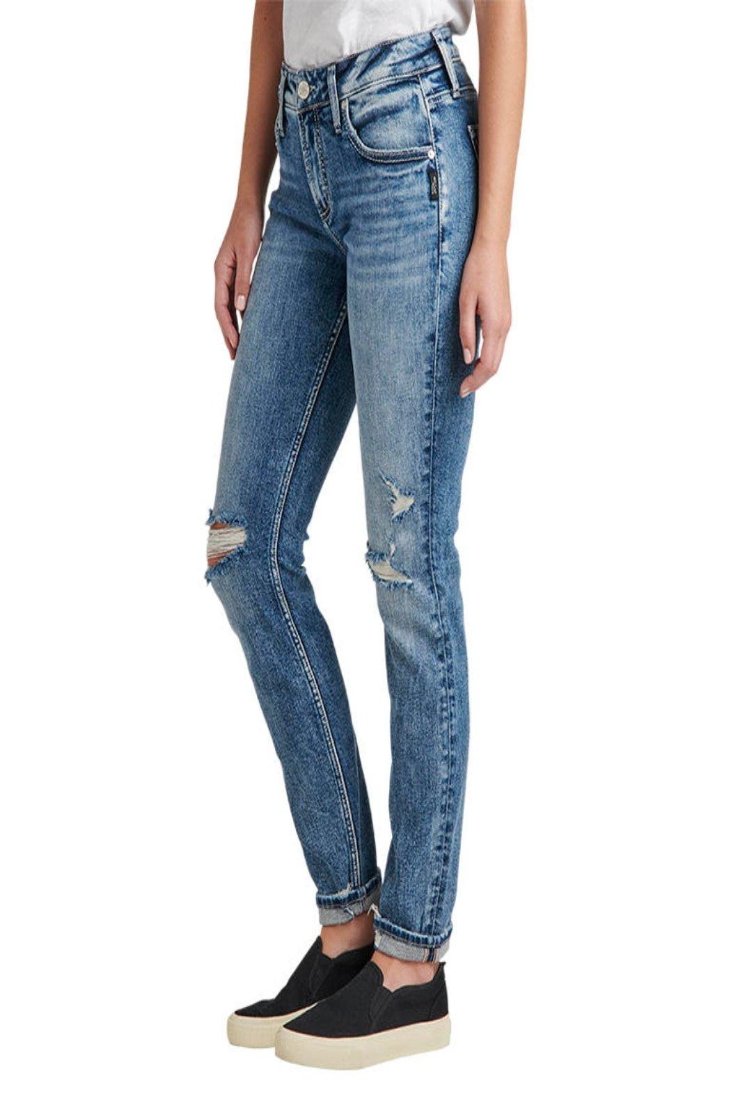 Boyfriend Mid Rise Slim Leg Jean Product Image