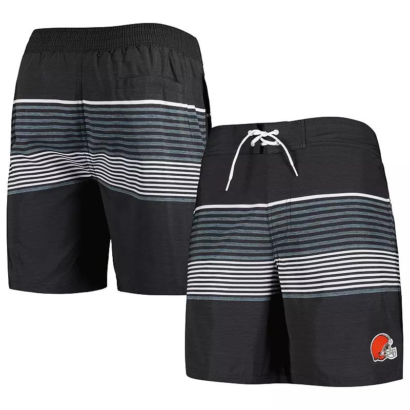 Men's G-III Sports by Carl Banks Black Cleveland Browns Coastline Volley Swim Shorts,  Product Image