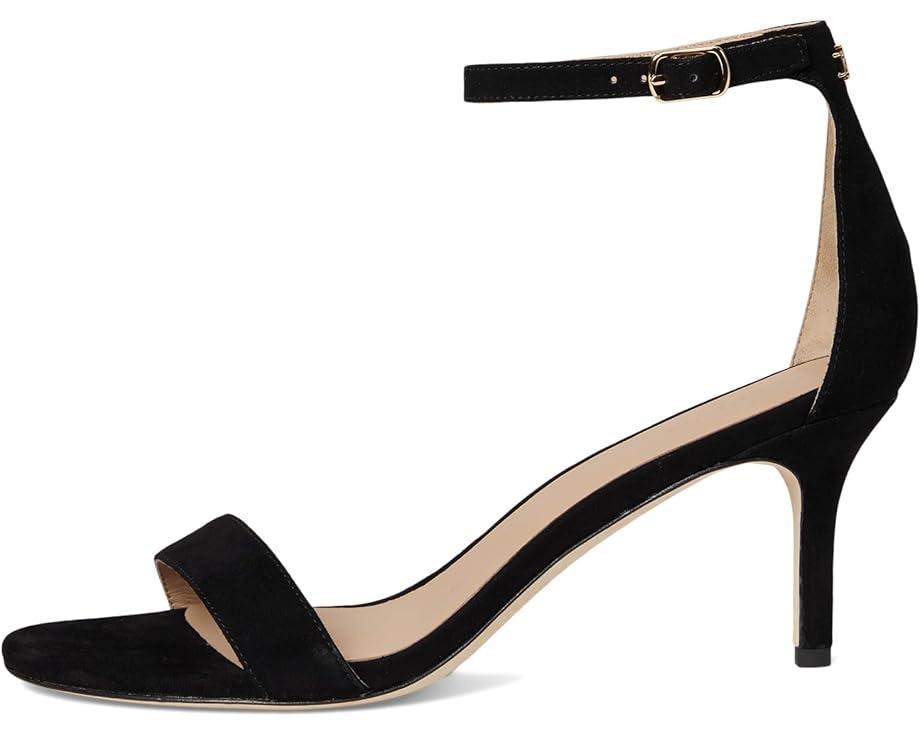 Allie Mid-Heel Velvet Sandals Product Image