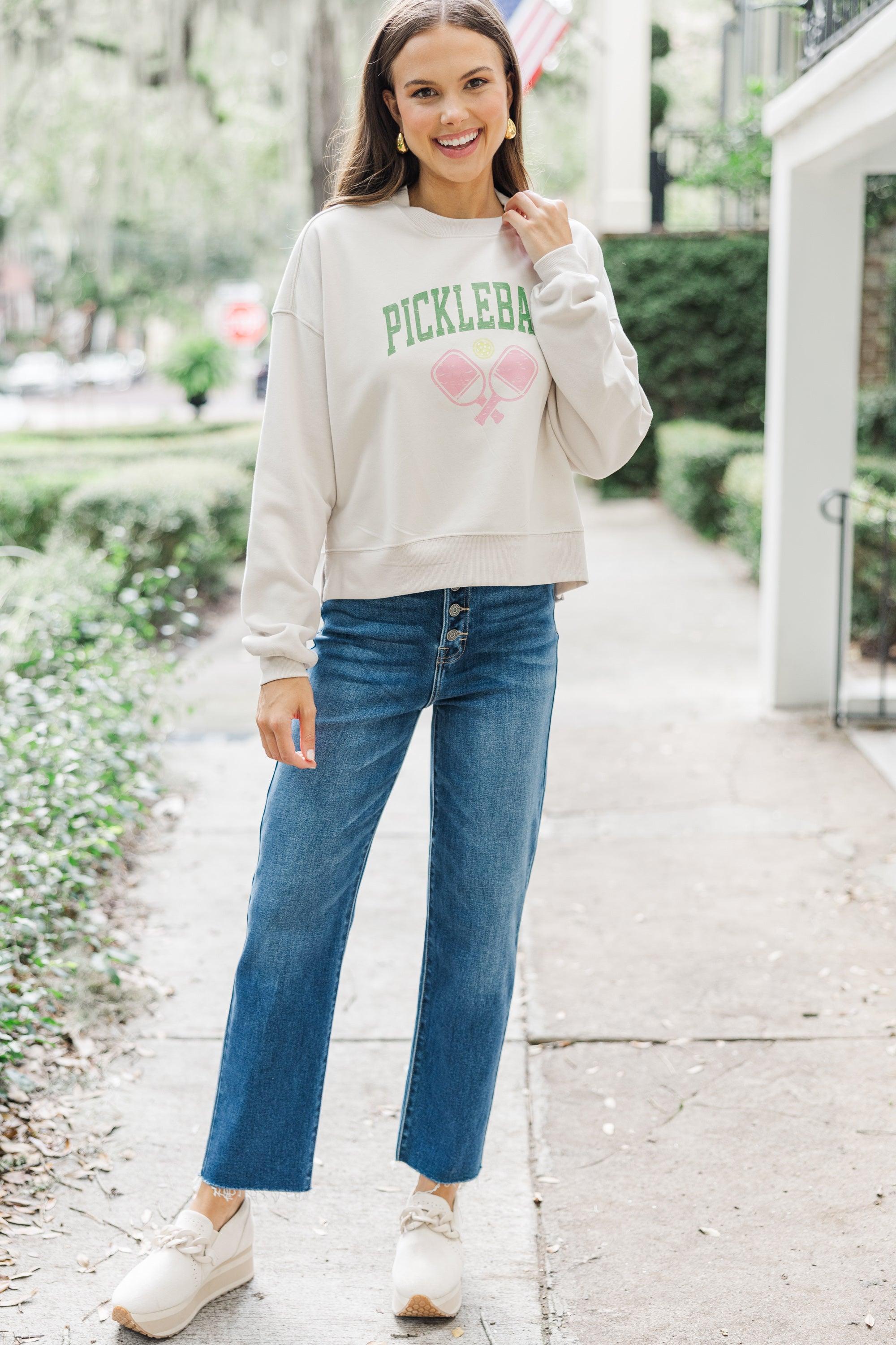 Pickleball Club Bone Graphic Sweatshirt Female Product Image