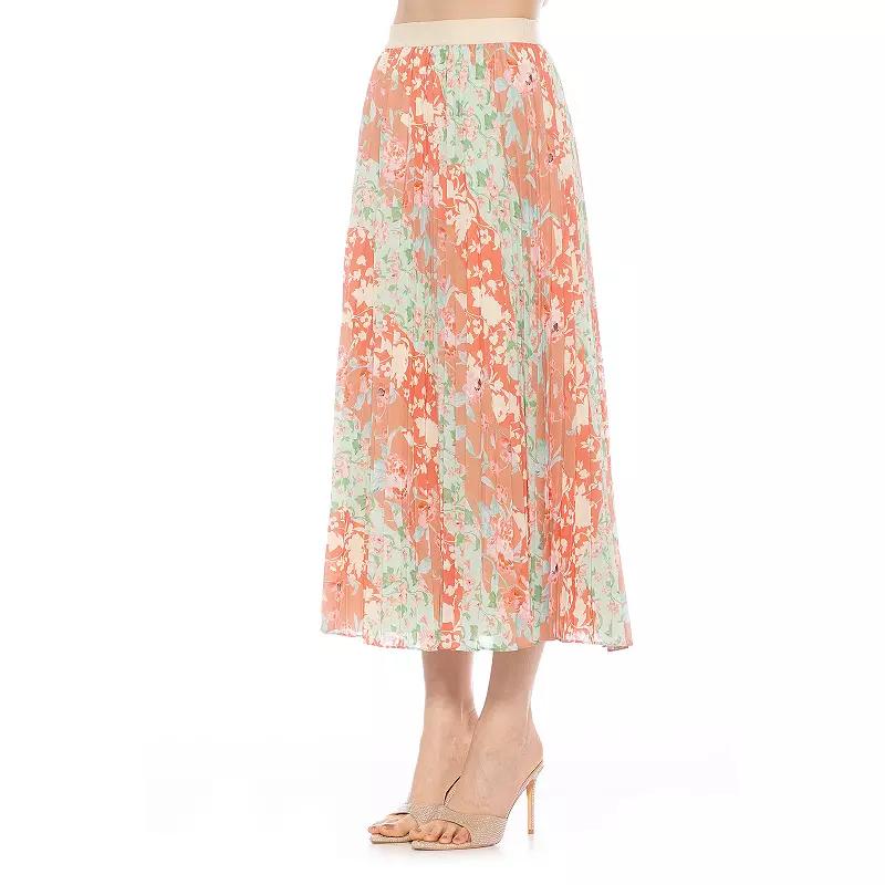Women's ALEXIA ADMOR Kesia Pleated Midi Skirt,  Product Image
