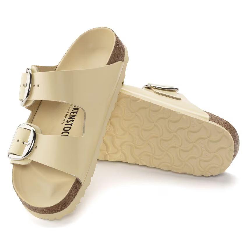 Arizona Big Buckle Natural Leather Patent High Shine Butter Product Image