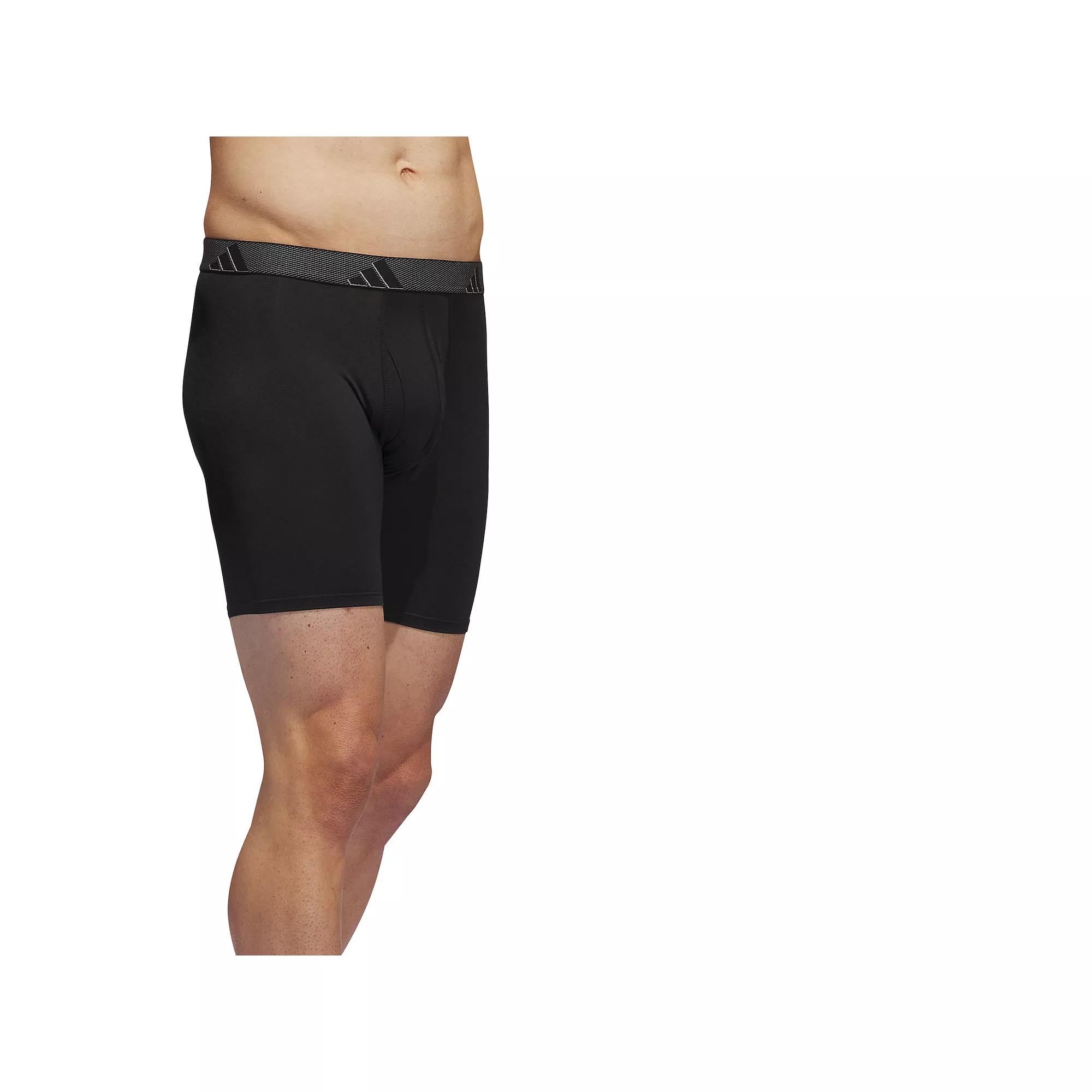 Men's adidas 3-pack Microfiber Boxer Briefs, Size: Small, Black Product Image