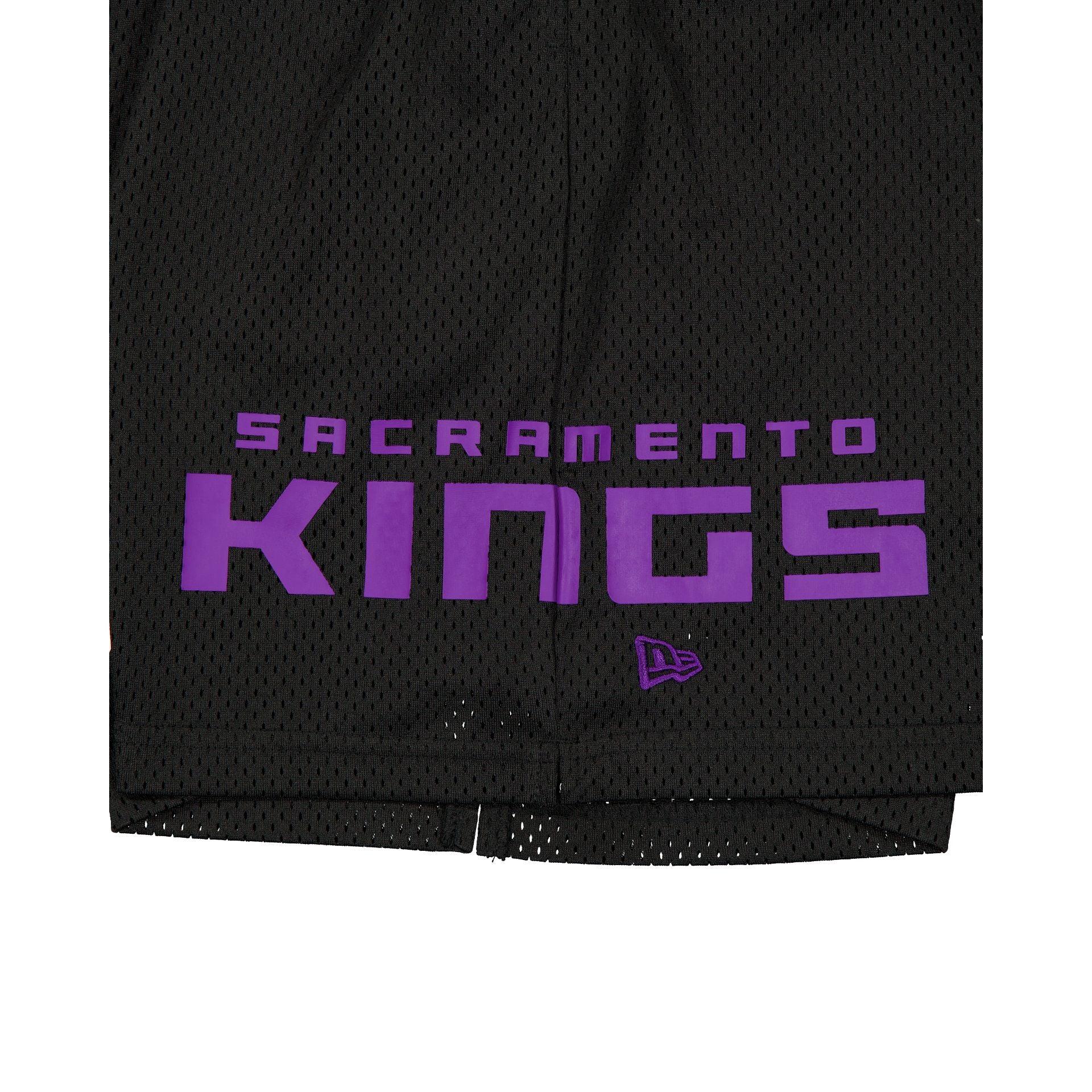 Sacramento Kings Mesh Black Shorts Male Product Image