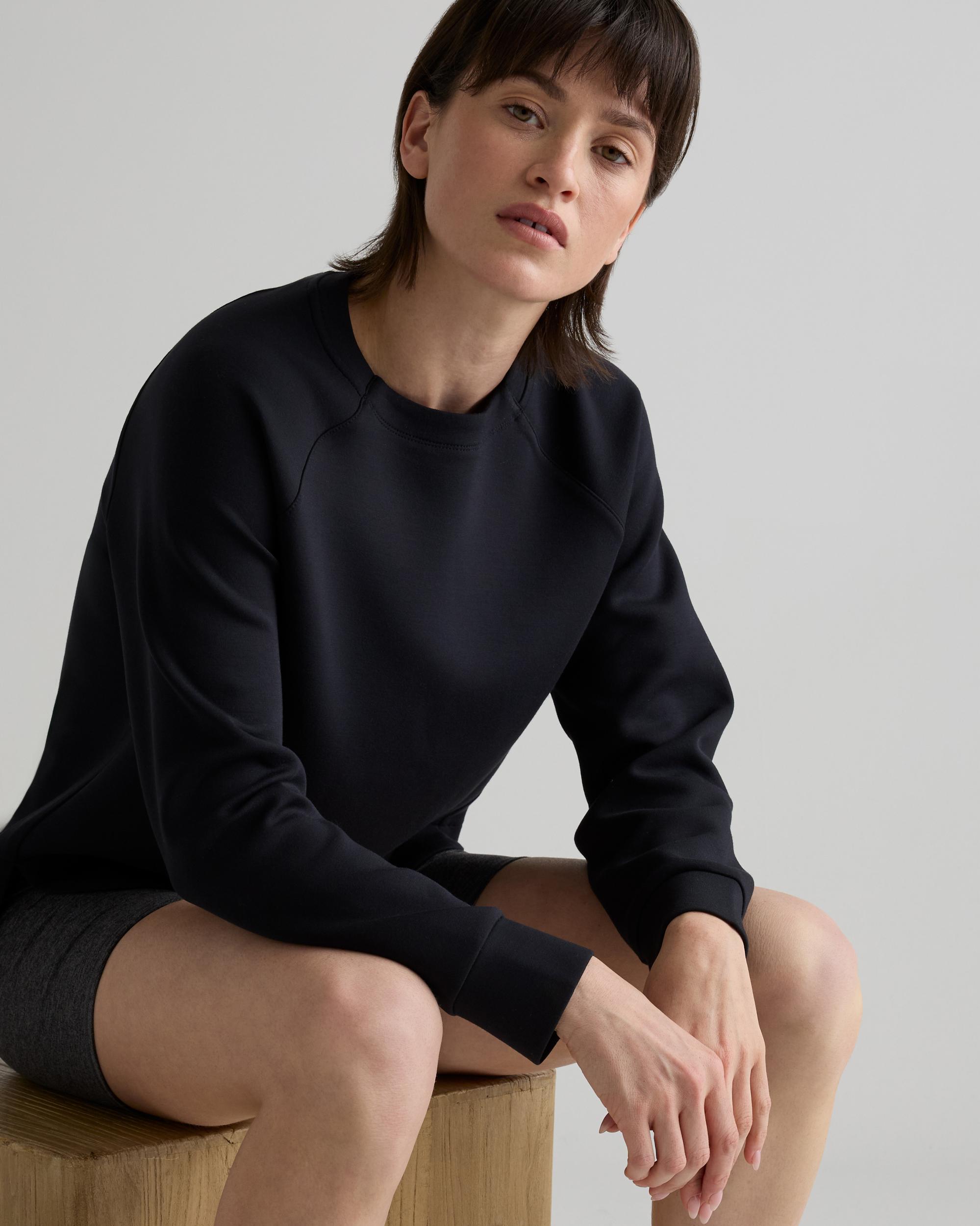 Quince | Women's CloudComfort Crewneck Sweatshirt Tencel Product Image