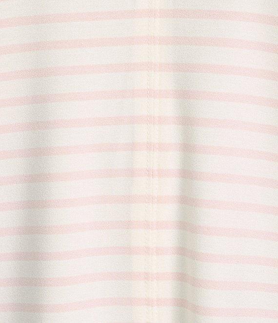 Gibson & Latimer Stripe Print Short Sleeve V-Neck Knit Shirt Product Image