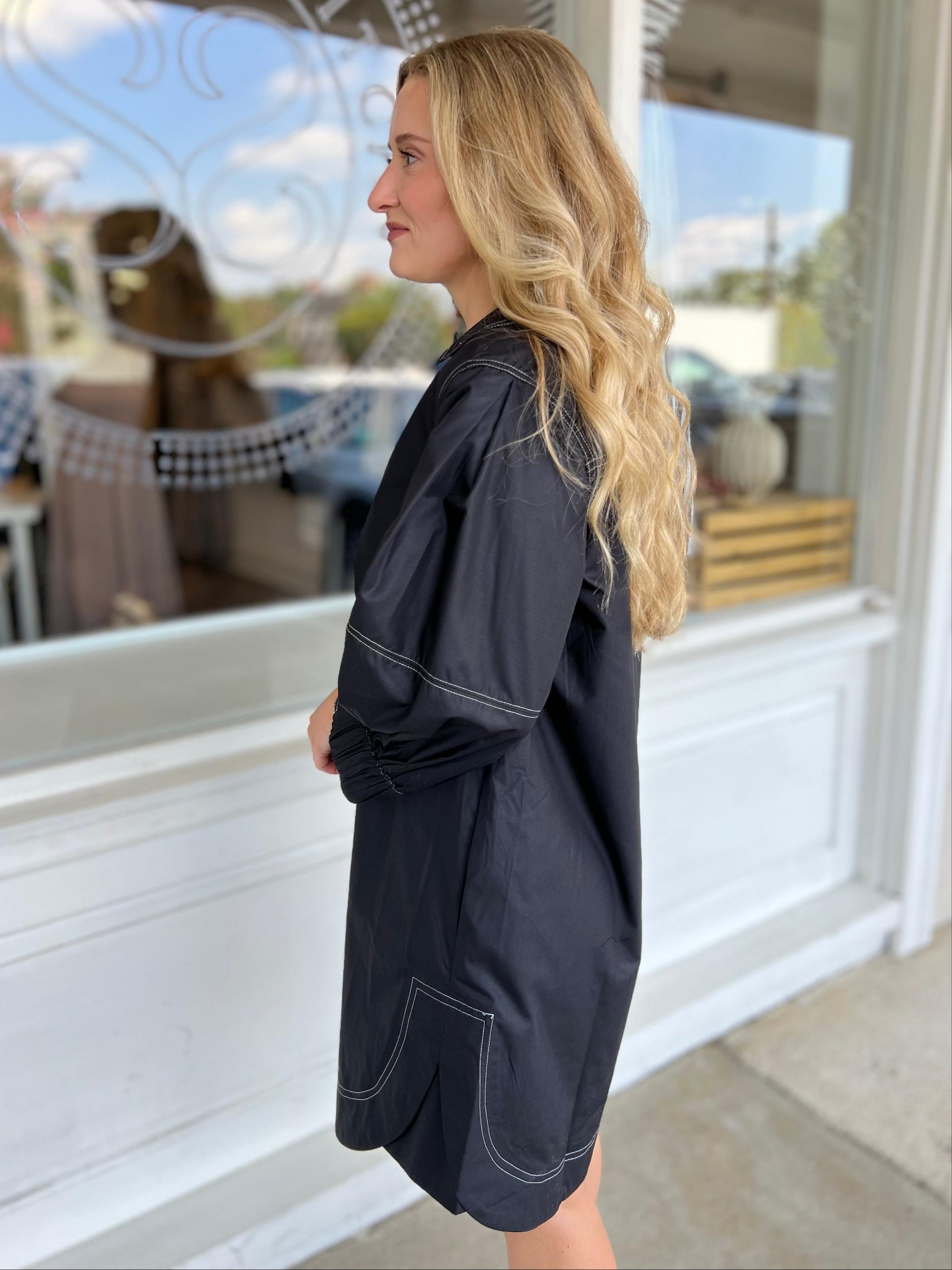 Leilani V-Neck Mini Dress Product Image