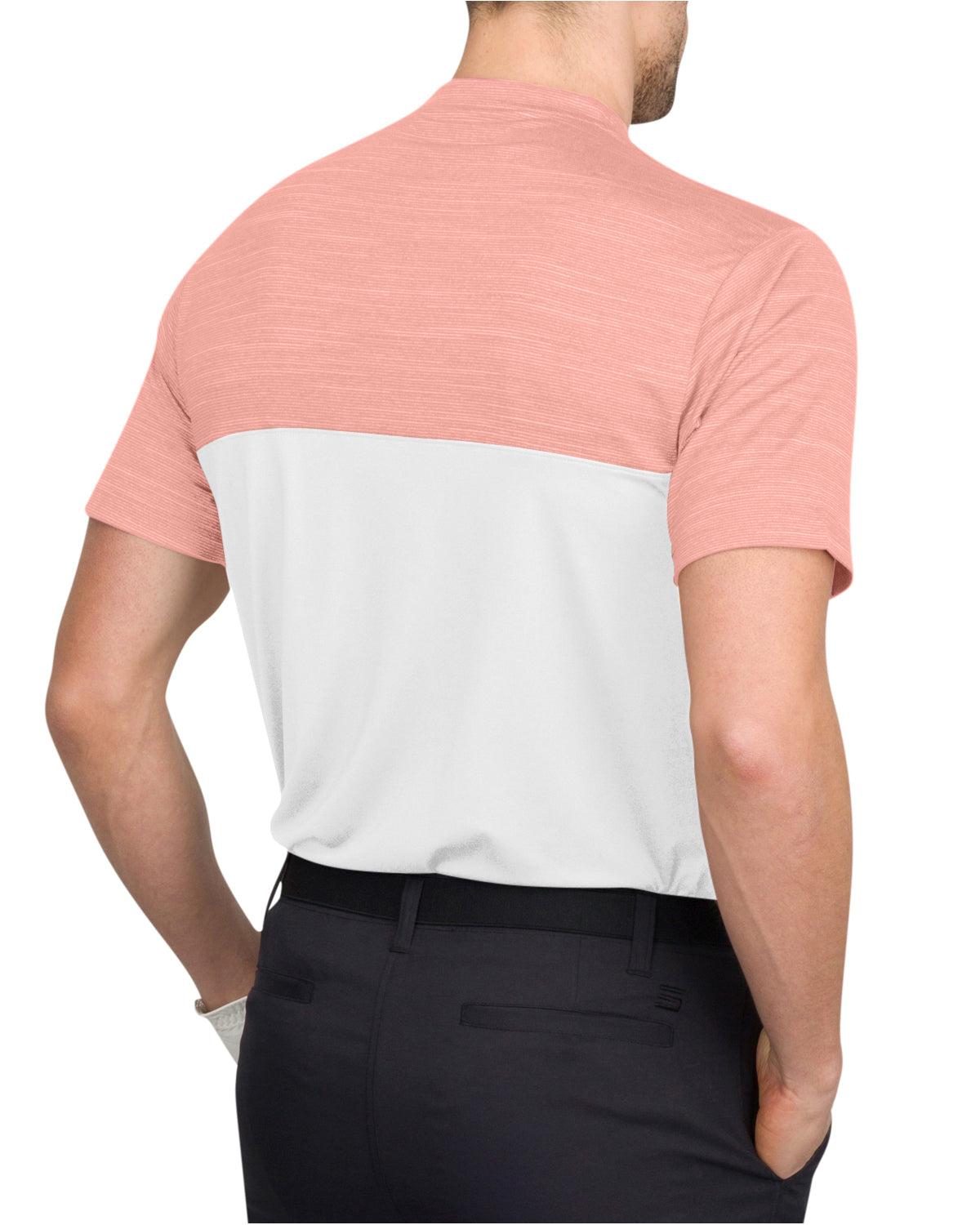 Three Sixty Six Two Tone Collarless Golf Polo Male Product Image