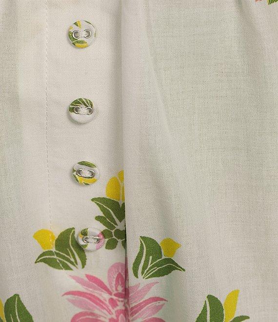 A Loves A Woven Floral Print High Rise Pull-On Coordinating Shorts Product Image