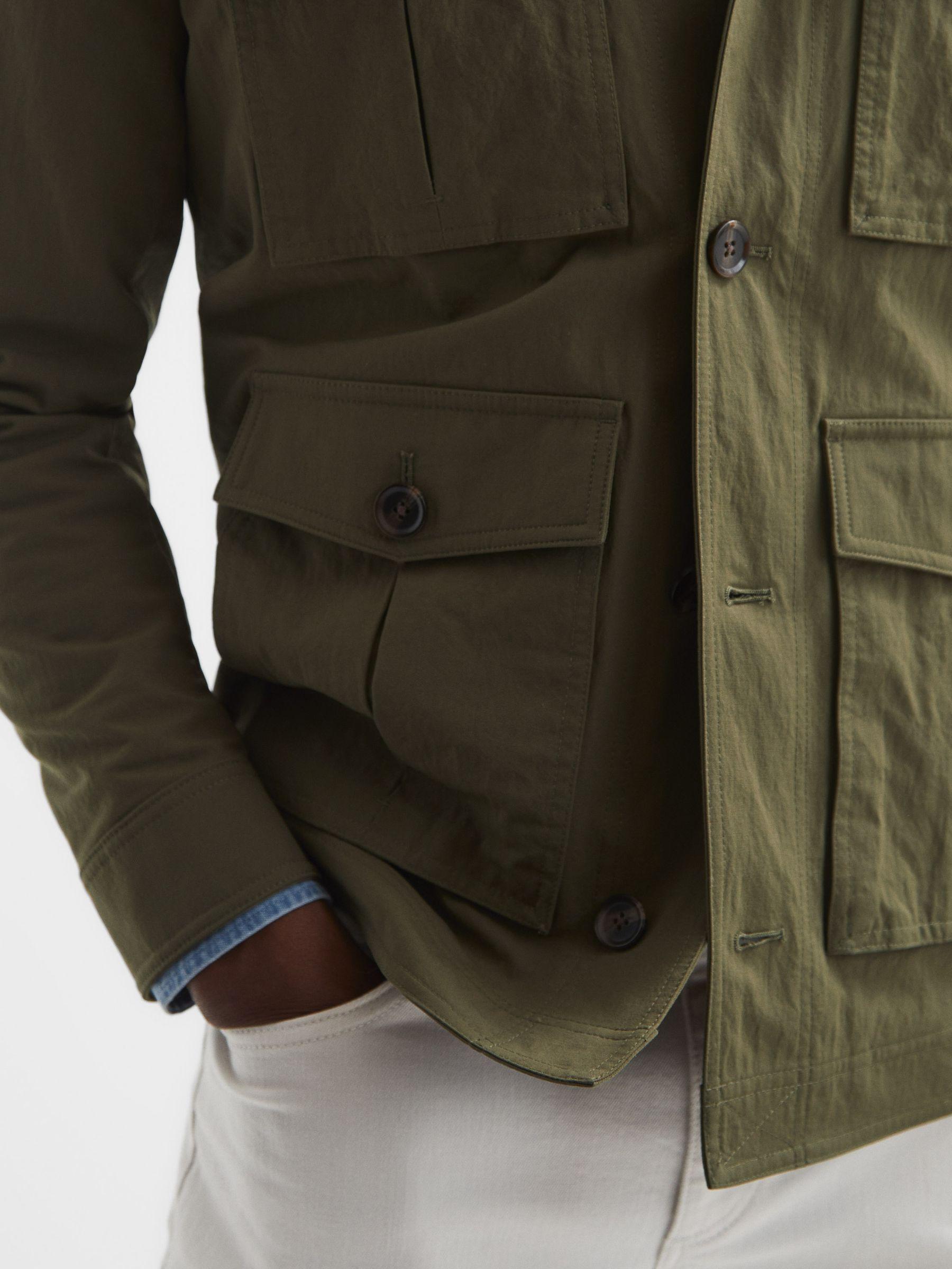 Four Pocket Field Jacket in Khaki Product Image