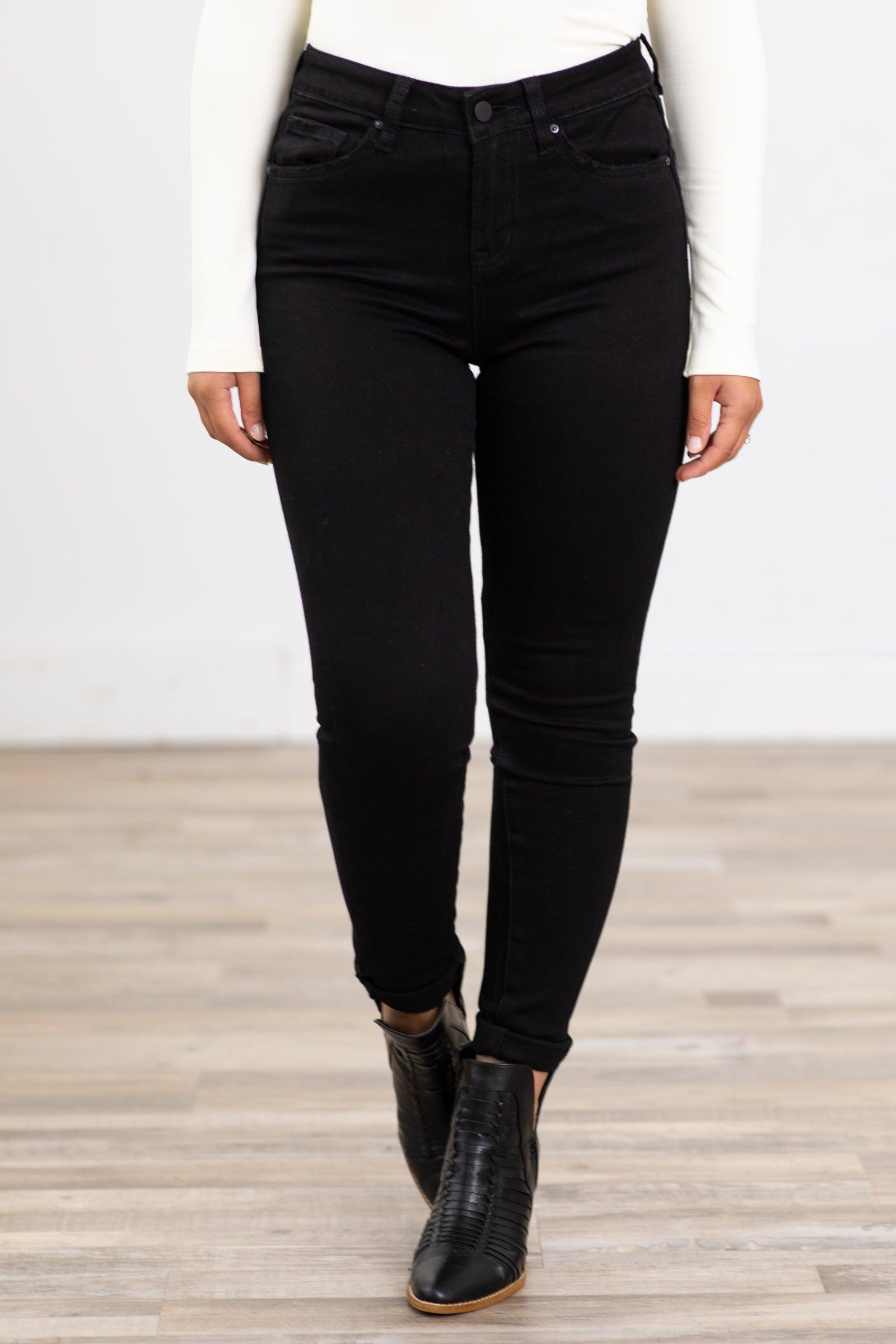 Mica Black High Rise Ankle Skinny Jeans Product Image