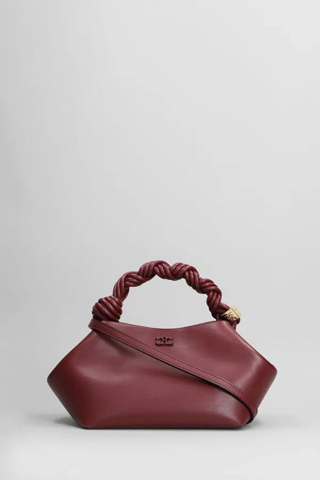 GANNI Bordeaux Mini Bou Handbag In Red Product Image