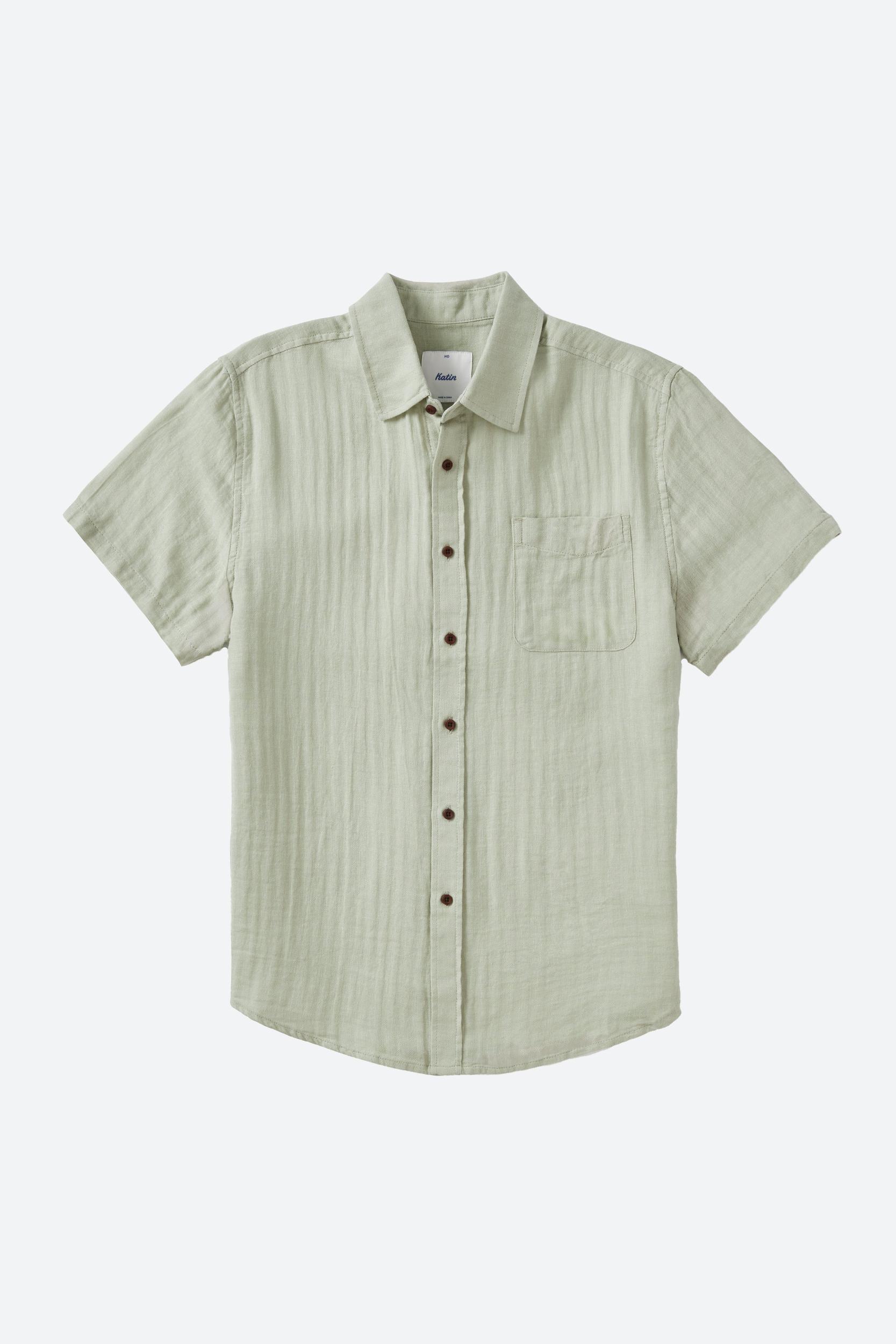 BOYS ALAN SOLID SHIRT - DESERT SAGE / L Product Image