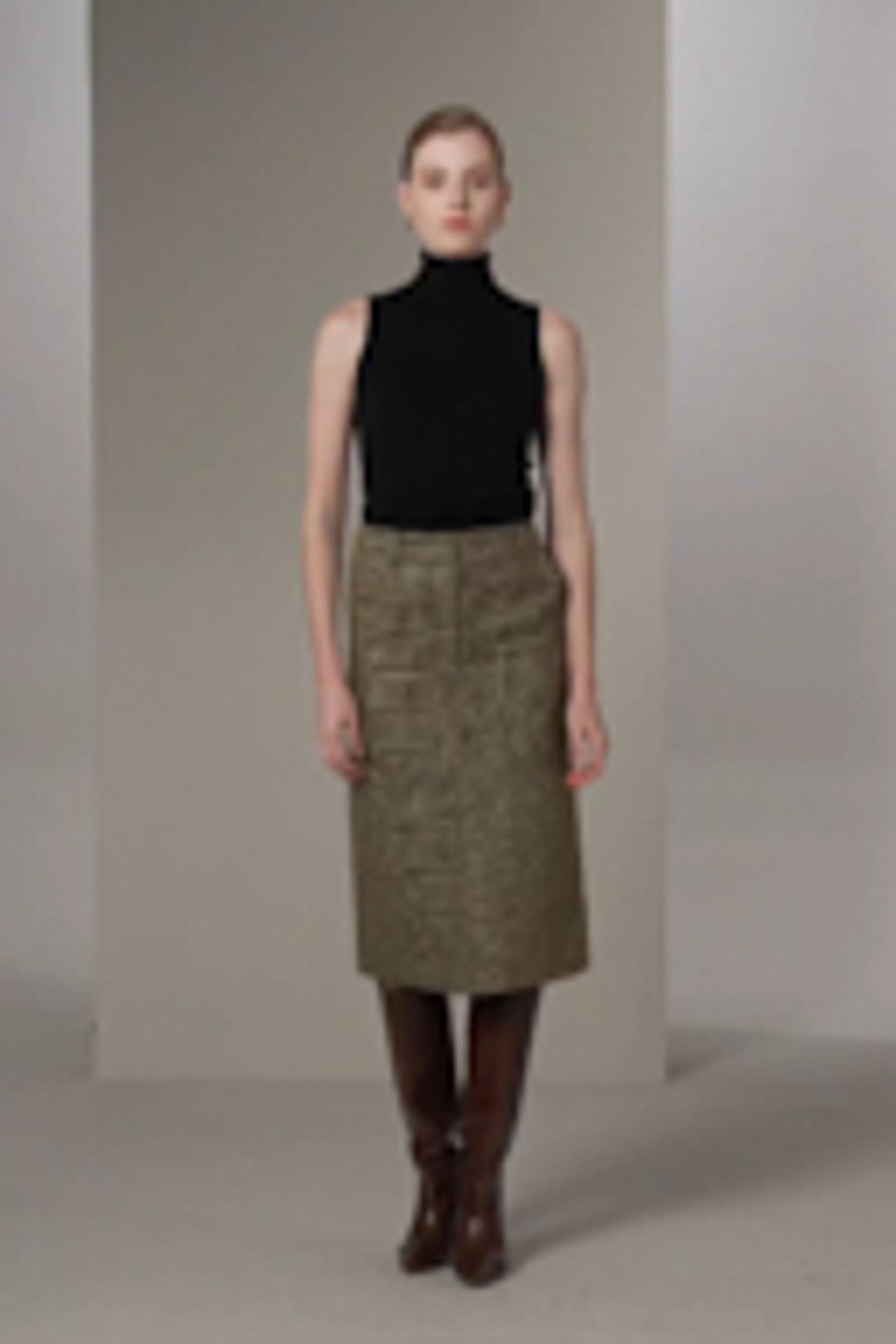 Sprezzatura Glen Check Pencil Skirt Product Image