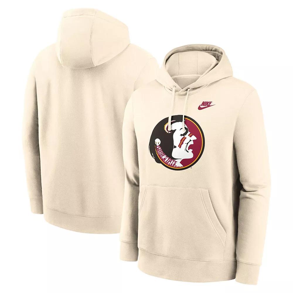 Men's Nike Cream Florida State Seminoles Vault Logo Pullover Hoodie,  Product Image