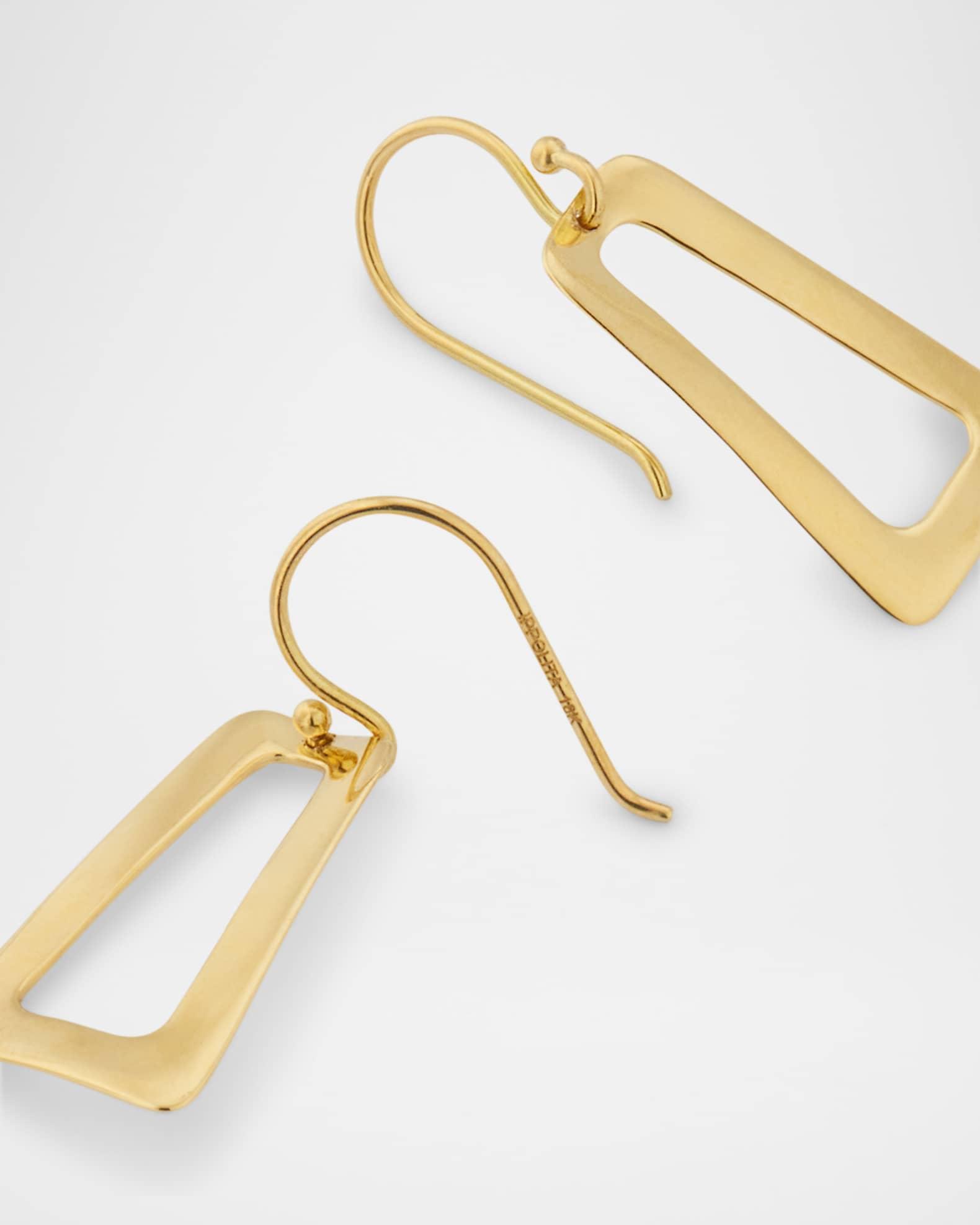 18K Classico Small Wavy Open Shape Earrings Product Image