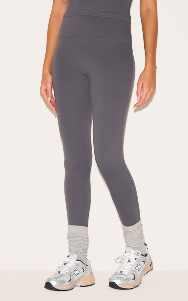 Charcoal Sculpt Straight Leg Yoga Pants Product Image