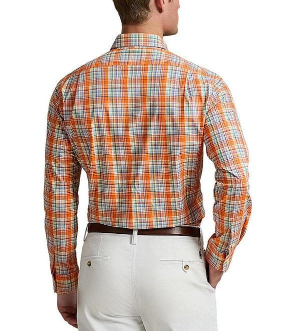 Polo Ralph Lauren Classic Fit Bright Plaid Stretch Poplin Long Sleeve Woven Shirt Product Image