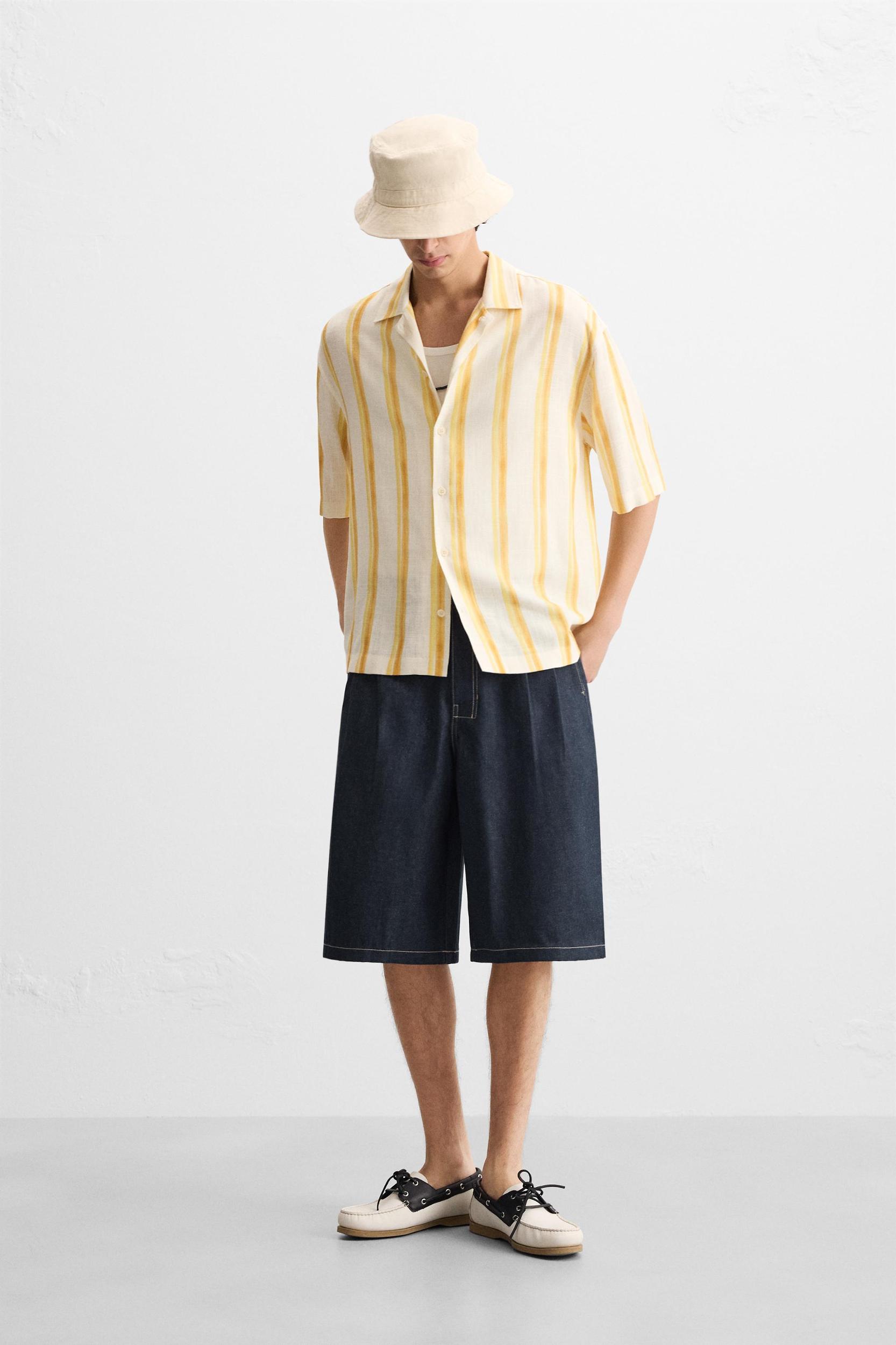 WIDE FIT DENIM SHORTS Product Image