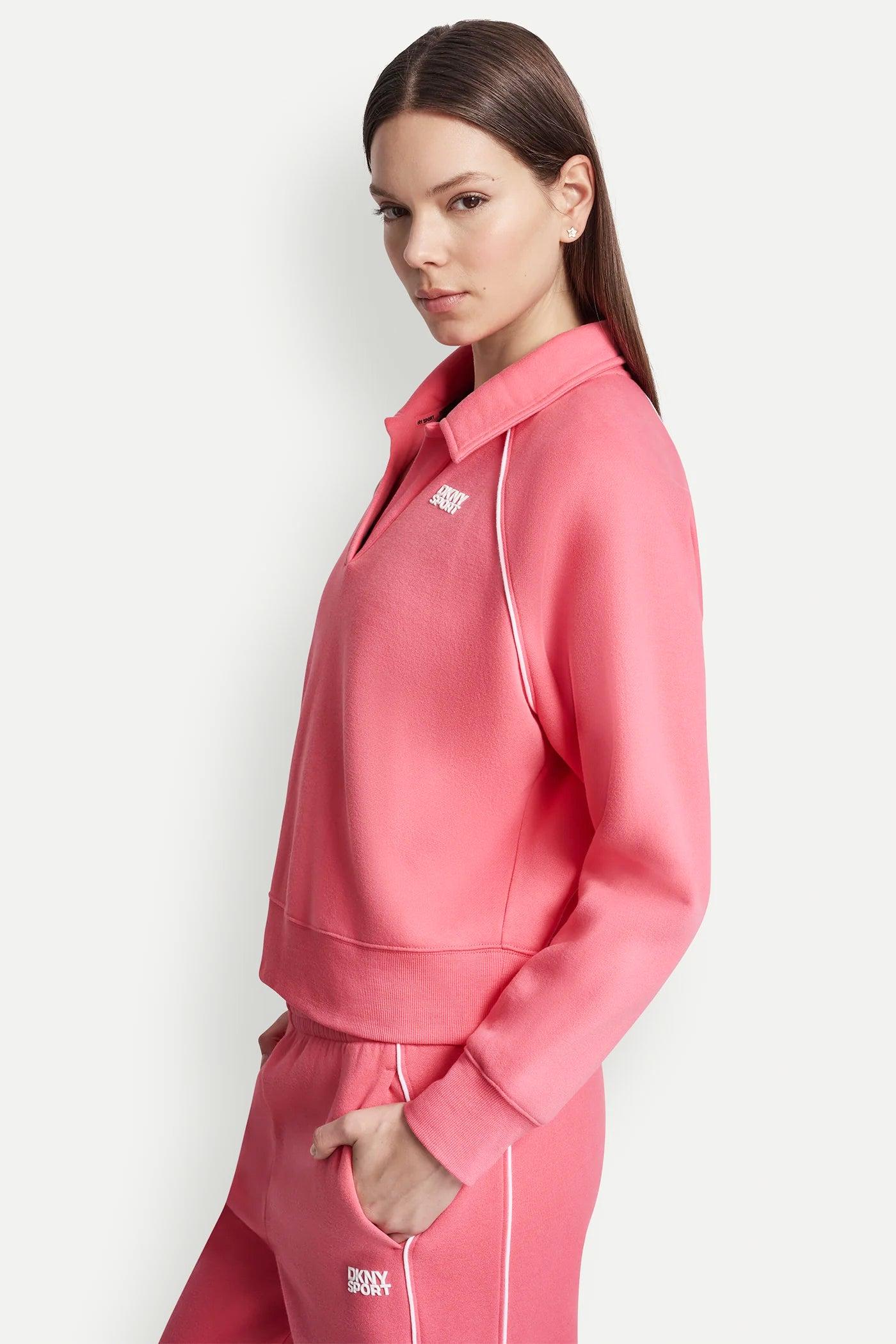 PIPED LOGO POLO SWEATSHIRT Product Image