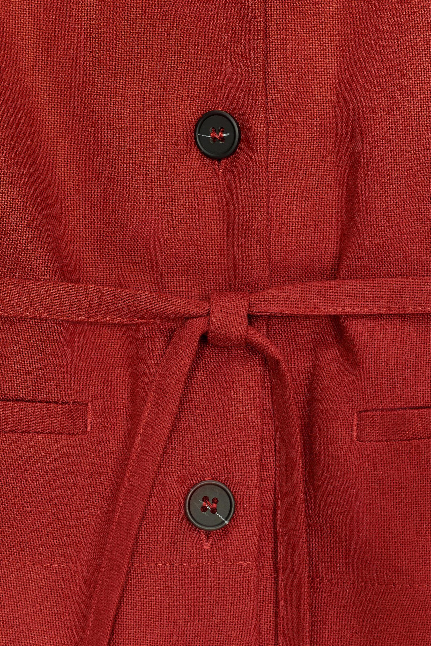 LINEN VEST JUMPSUIT Product Image